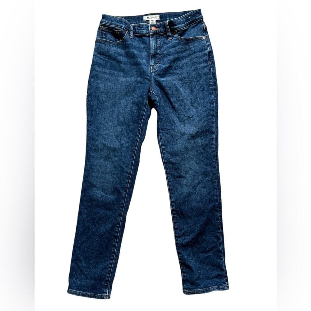 Madewell Straight-Leg Dark Blue Jeans